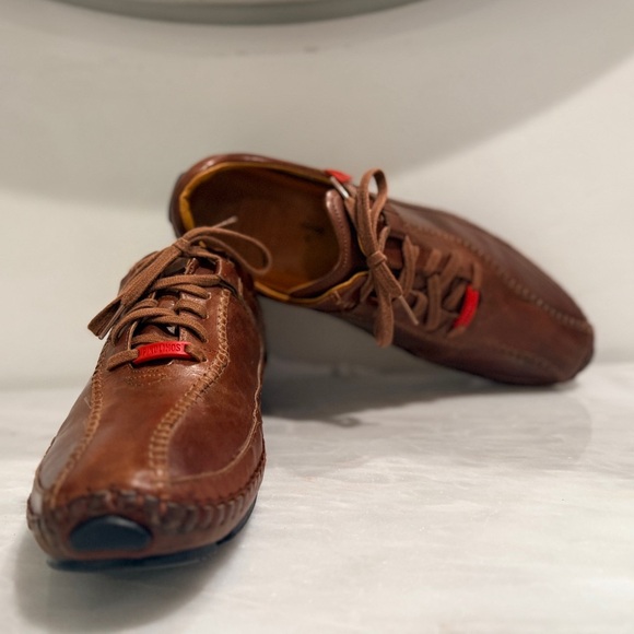Pikolinos Brown Leather Driving Shoes 45 (US 11.5–12) Handmade Comfort Moccasins - Picture 4 of 16